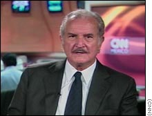 El escritor Carlos Fuentes entrevistado por CNN en espaol